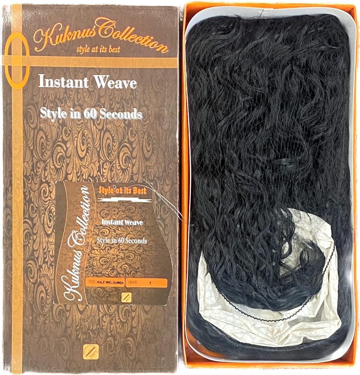kuknus half wig dumba curly