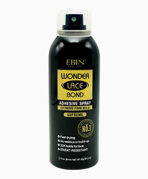 Ebin lace bond adhesive spray black 80ml